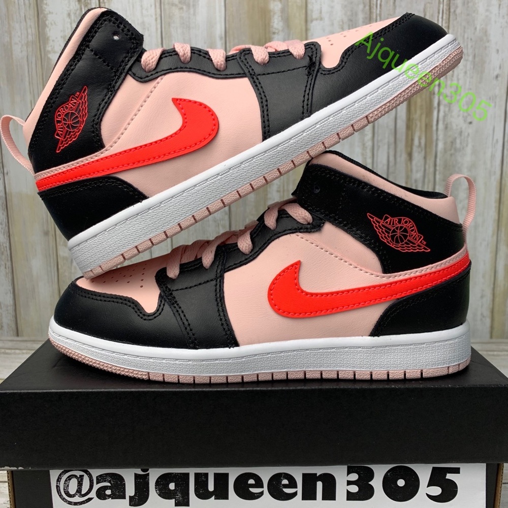 Air Jordan Mid Pink Punch GS - Picture 3 of 6